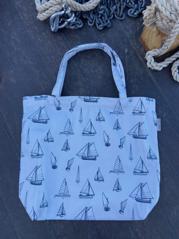 North Norfolk sailing boats coastal style tote bag